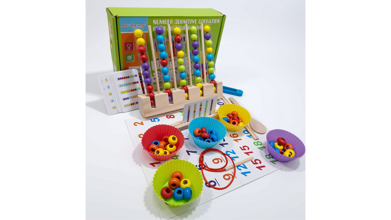 Da Shu San Number Cognitive Operation Bead Matching Game